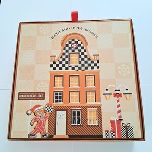 Bath & Body Works Orange Checkered Design